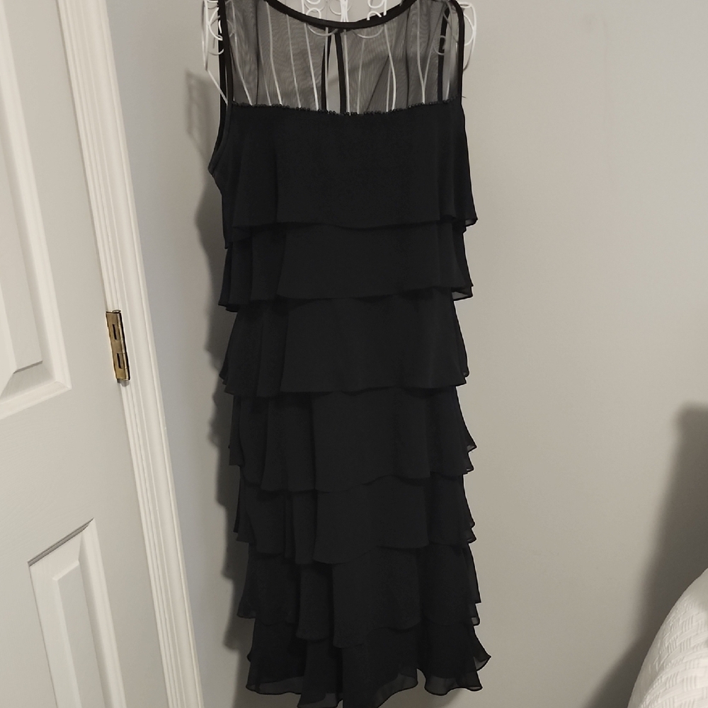 Elegant Black Layered Dress